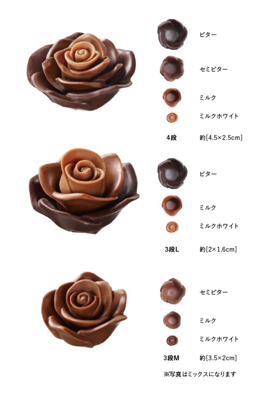 チョコレートの種類 メサージュ ド ローズ 公式オンラインショップ
